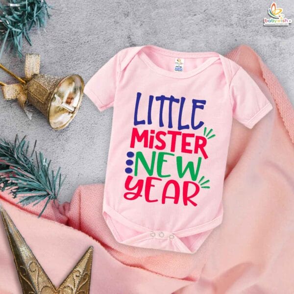 Babywish New Year Romper Clothes My First New Year Bodysuits Little Mister New Year Celebrations - Image 4
