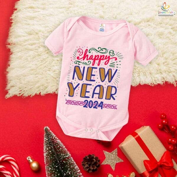 Babywish New Year Romper Clothes My First New Year Bodysuits Happy New Year Crackers Rocket - Image 4