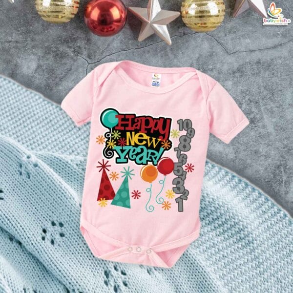 Babywish New Year Romper Clothes My First New Year Bodysuits Happy New Year Numeric Print - Image 4