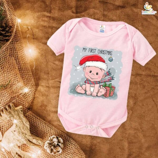 Babywish Christmas Romper Clothes My First Merry Christmas Bodysuits My First Christmas Baby Happiness - Image 4