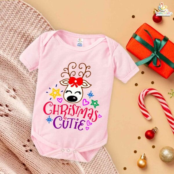 Babywish Christmas Romper Clothes My First Merry Christmas Bodysuits Christmas day Cutie - Image 4
