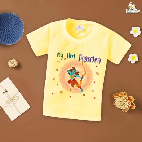 Babywish Baby Navratri T-shirt My First Dussehra My First Vijaydashmi - Image 4