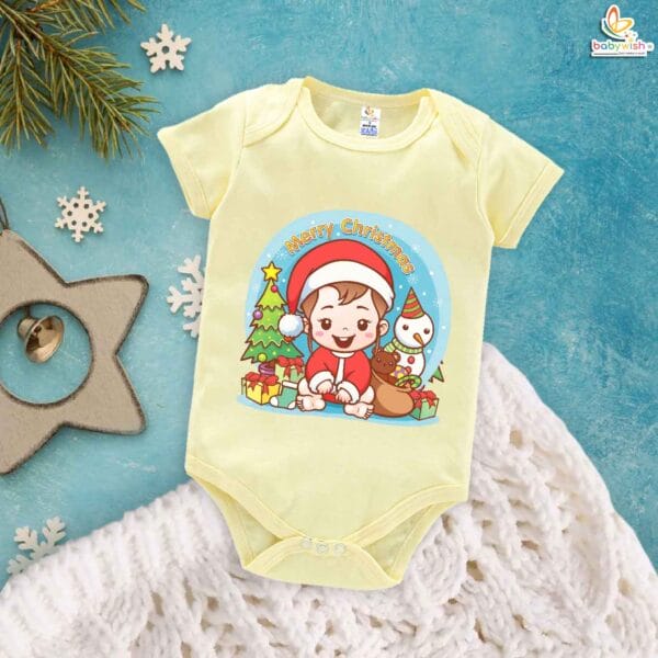 Babywish Christmas Romper Clothes My First Merry Christmas Bodysuits Merry Christmas Gift Print - Image 2