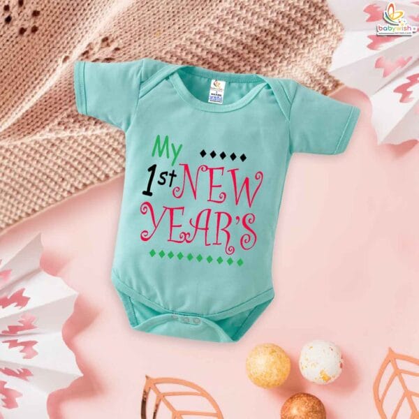 Babywish New Year Romper Clothes My First New Year Bodysuits My First New Year 2024 - Image 2