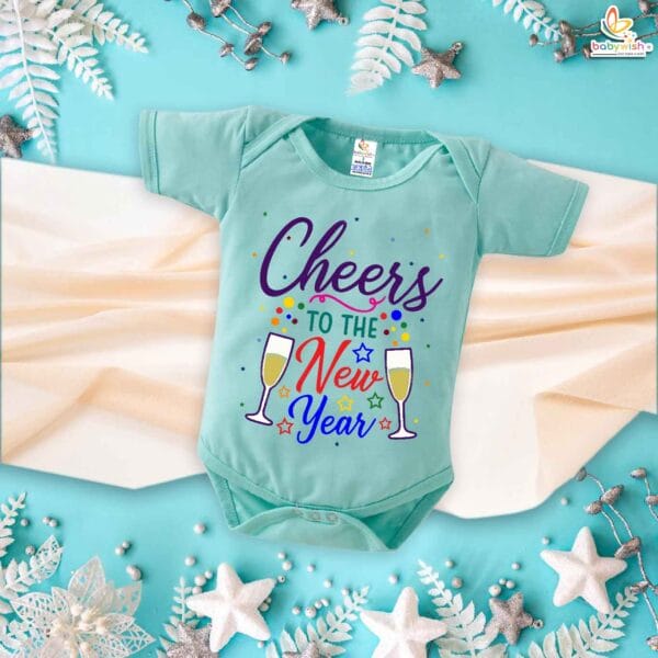 Babywish New Year Romper Clothes My First New Year Bodysuits Cheers to the New Year - Image 2