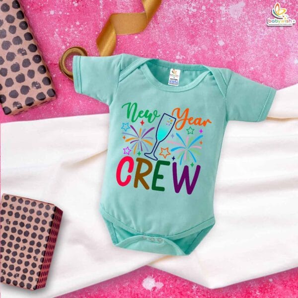 Babywish New Year Romper Clothes My First New Year Bodysuits New Year Crew - Image 2