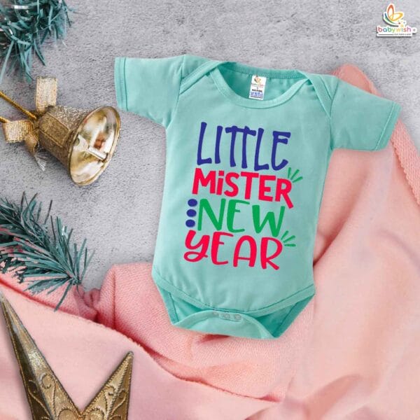 Babywish New Year Romper Clothes My First New Year Bodysuits Little Mister New Year Celebrations - Image 2