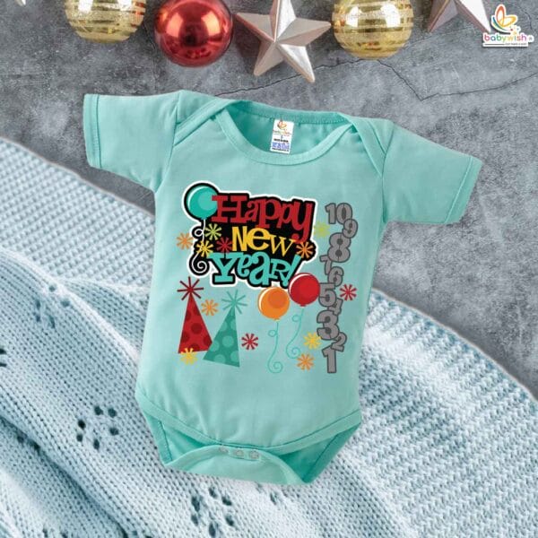 Babywish New Year Romper Clothes My First New Year Bodysuits Happy New Year Numeric Print - Image 2