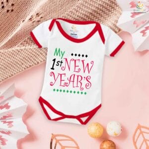 Babywish New Year Romper Clothes My First New Year Bodysuits My First New Year 2024