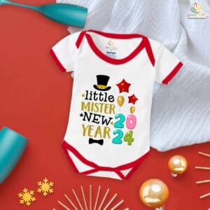 Babywish New Year Romper Clothes My First New Year Bodysuits Little Mister New Year