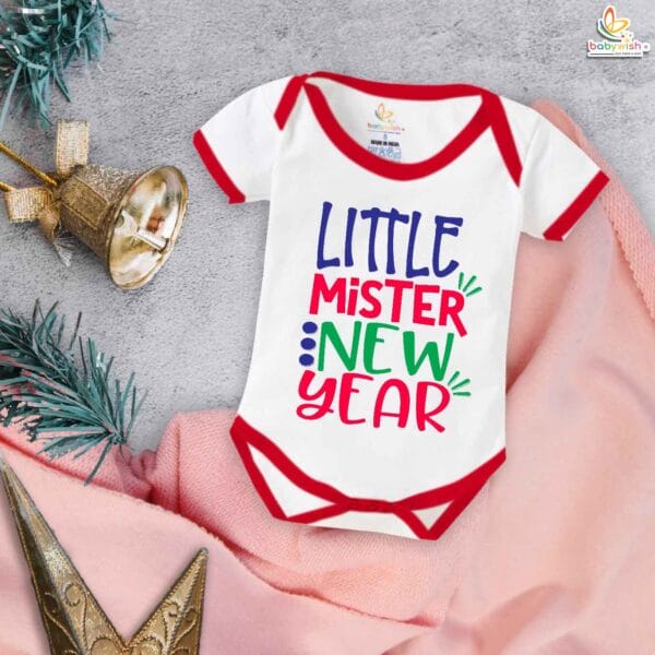 Babywish New Year Romper Clothes My First New Year Bodysuits Little Mister New Year Celebrations