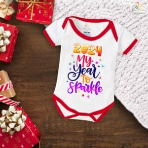 Babywish New Year Romper Clothes My First New Year Bodysuits 2024 My Year To Sparkle