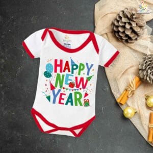 Babywish New Year Romper Clothes My First New Year Bodysuits Happy New Year With Gifts