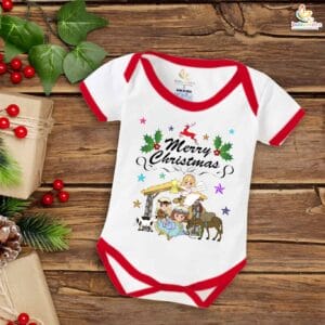 Babywish Christmas Romper Clothes My First Merry Christmas Bodysuits Merry Christmas Party With Animal