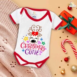 Babywish Christmas Romper Clothes My First Merry Christmas Bodysuits Christmas day Cutie