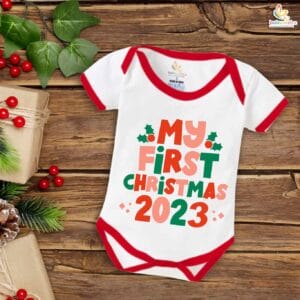 Babywish Christmas Romper Clothes My First Merry Christmas Bodysuits My First Christmas in 2024