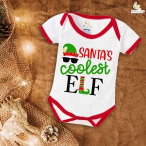 Babywish Christmas Romper Clothes My First Merry Christmas Bodysuits Santa's Coolest Elf Christmas