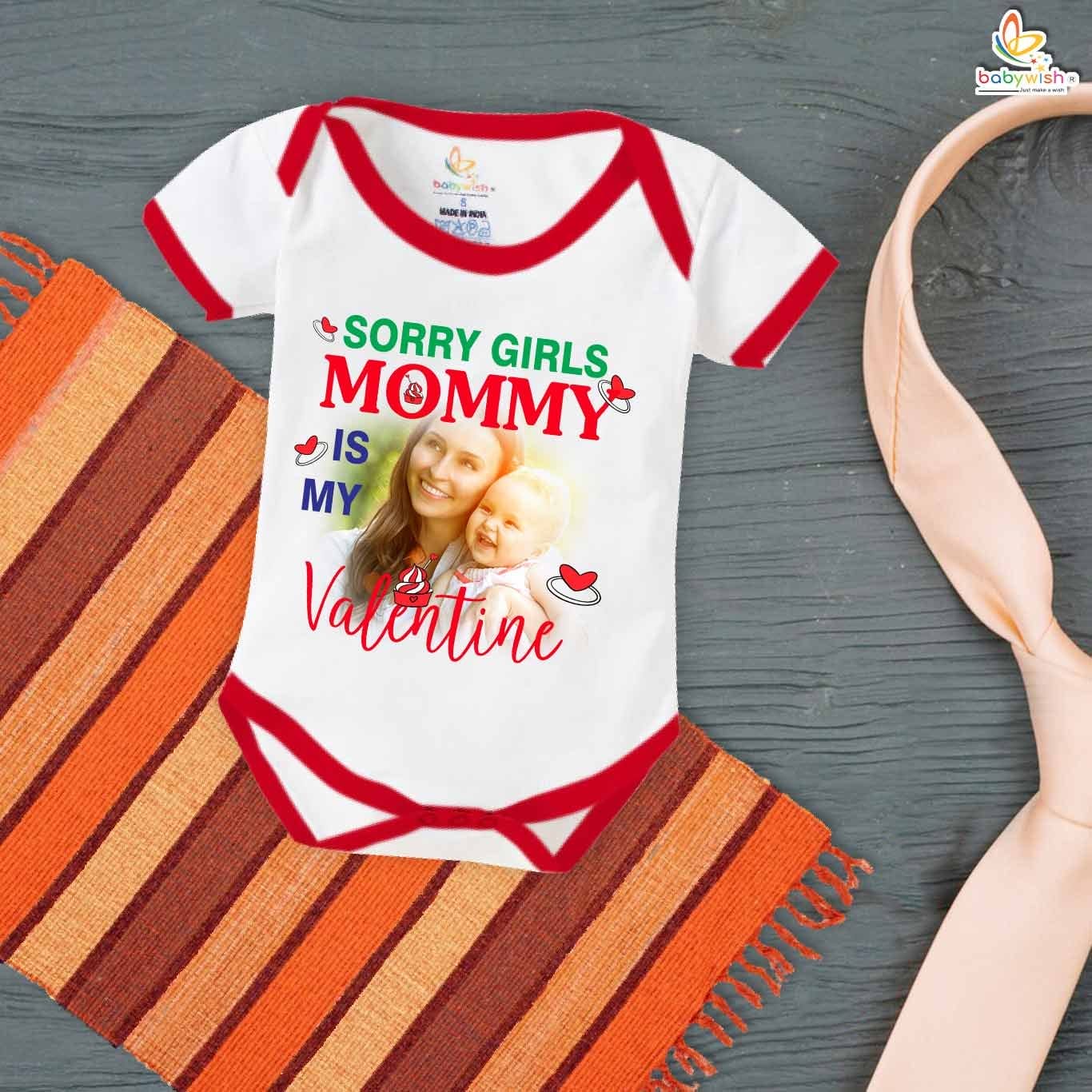 Babywish Valentine Day Romper Clothes My First Valentine Day Bodysuits Sorry Grils Mommy Is Mine Valentine