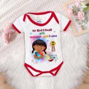 Babywish Baby Diwali Romper Bodysuit My First Diwali My First Diwali Festival