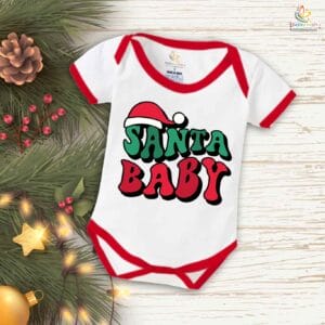 Babywish Christmas Romper Clothes My First Merry Christmas Bodysuits Santa baby on Christmas