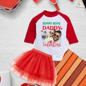 Babywish Newborn girls tutu skirt Full Sleeve romper Valentine Day print onesies bodysuits for baby 0 to 12 months
