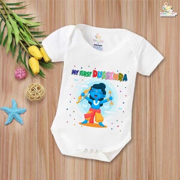 Babywish Baby Navratri Romper Bodysuit My First Dussehra - Image 5