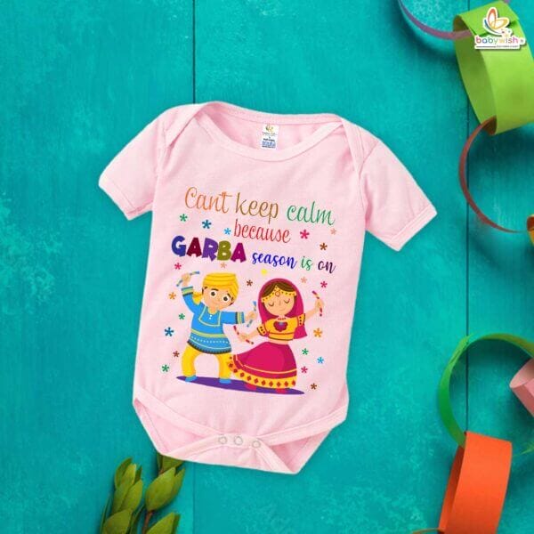 Babywish Baby Navratri Romper Bodysuit My First Dussehra Garba Season is On - Image 3