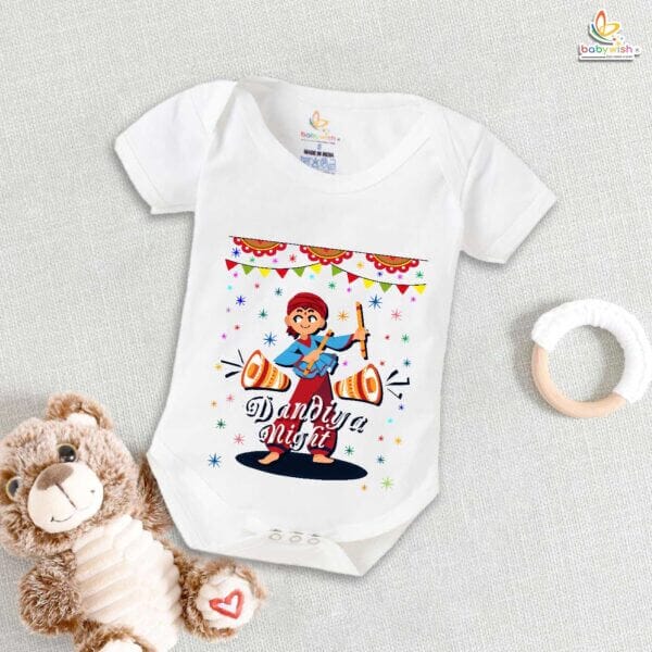 Babywish Baby Navratri Romper Bodysuit My First Dussehra Dandiya Night in Navratri - Image 5