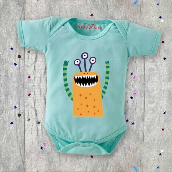 Baby First Birthday Celebrations Romper Clothes Baby Newborn Bodysuits Outfit Envelop Neck Half Sleeve Unisex Onesies "Cactus Print" - Image 3
