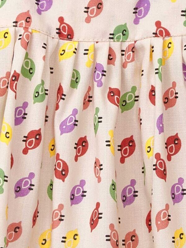 Babywish Baby Girl Cotton Frock Newborn Girl Knee Length Sleeveless Dress Lily Floral Theme Printed - Image 10