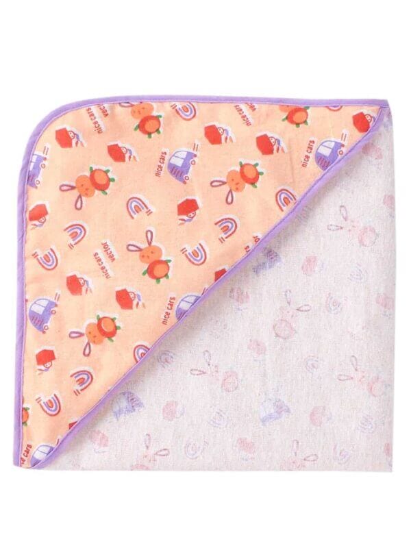 Baby Flannel hooded towels for new born Nice Car Vector Printed Bath Towel for Boys and Girls Infants kids towel - Image 3