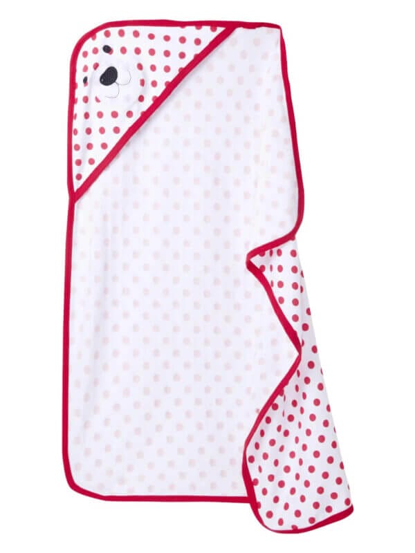Baby Flannel hooded towels for new born Polka Dot Printed Bath Towel for Boys and Girls Infants kids towel - Image 9