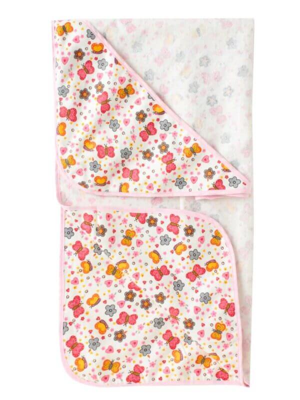 Baby Flannel hooded towels for new born Butterfly Printed Bath Towel for Boys and Girls Infants kids towel - Image 2