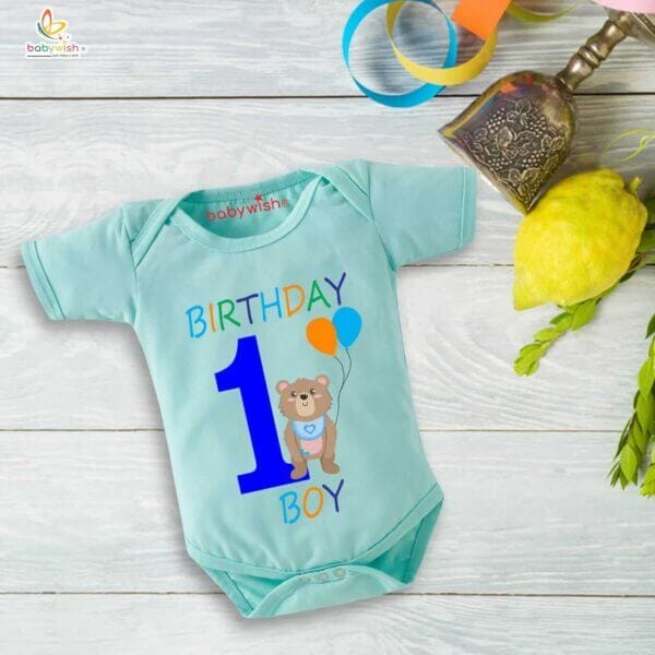 One month unisex baby romper half sleeve round neck onesie - Image 2