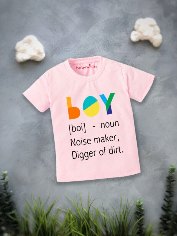 Printable Family T-shirt for Kids Clothes Unisex Newborn Topwear Outfit Cotton Tshirt Half Sleeve Round Neck Dress for Boy n Girl "Boy Elaboration" - Image 2