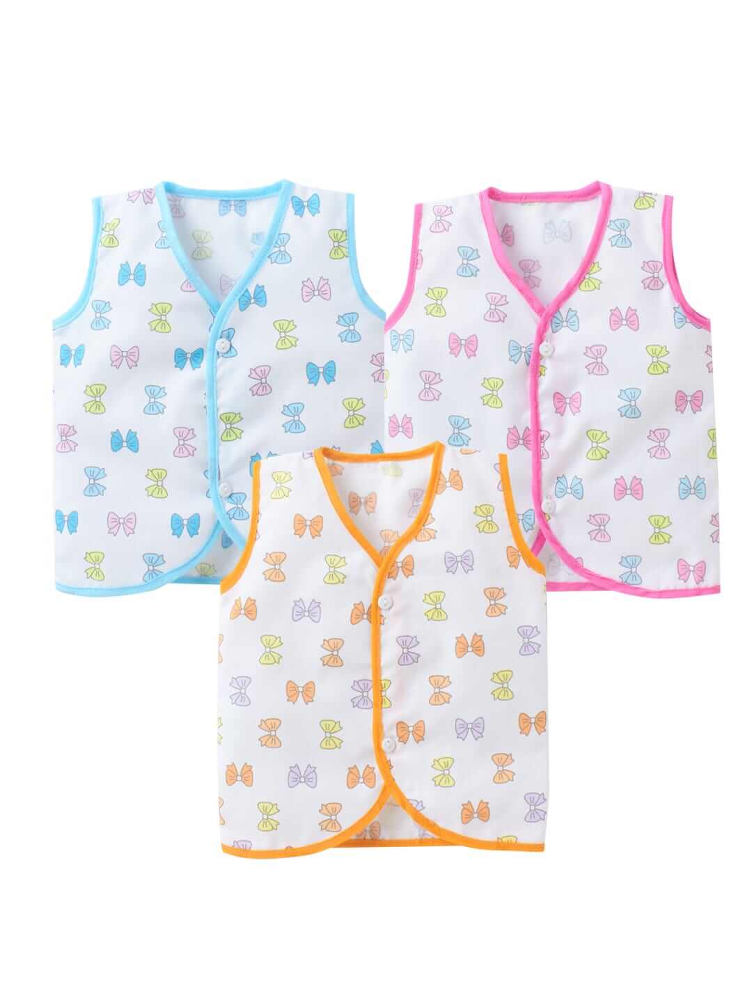 Babywish Baby Girl Cotton Frock Newborn Girl Knee Length Sleeveless Dress Printed