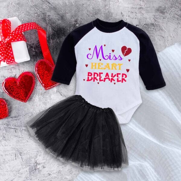 Babywish Newborn girls tutu skirt Full Sleeve romper Valentine Day print onesies bodysuits for baby 0 to 12 months - Image 4