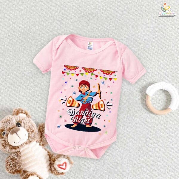 Babywish Baby Navratri Romper Bodysuit My First Dussehra Dandiya Night in Navratri - Image 3