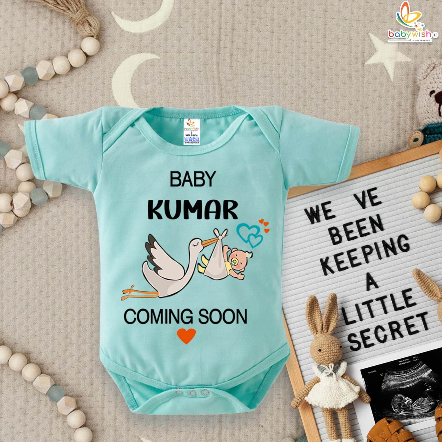 Baby Soft Cotton Newborn Pregnancy Announcement Outfit – Cute Pregnancy Announcement Gift for Husband - Cotton Baby Reveal Romper- Babywish - Image 3
