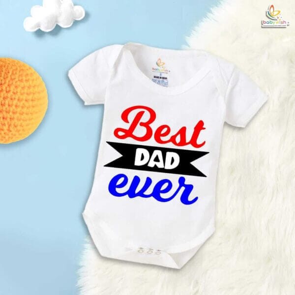 Best Dad Ever Romper – Father & Baby Matching Bodysuit – Cute Baby Clothes for Daddy’s Little One – Soft Cotton Infant Outfit – Babywish - Image 5