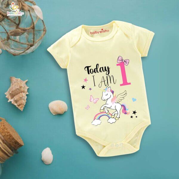 One month unisex baby romper half sleeve round neck onesie - Image 4