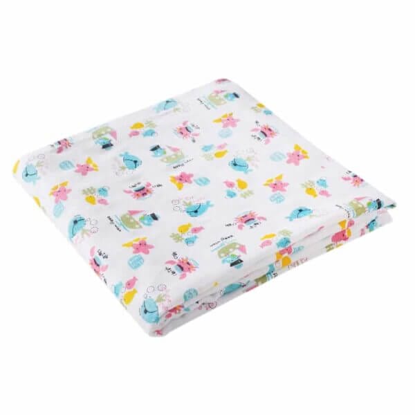 Muslin Swaddle Blankets 100% Organic for newborn Baby Multipurpose Infant Swaddle 112x112cm - Combo Pack of 2 - Image 5