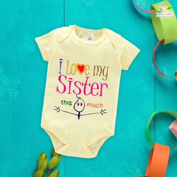 Babywish Rakshabandhan Romper Brother Sister Matching dress Rakshabandhan gift for Rakhi - Image 3