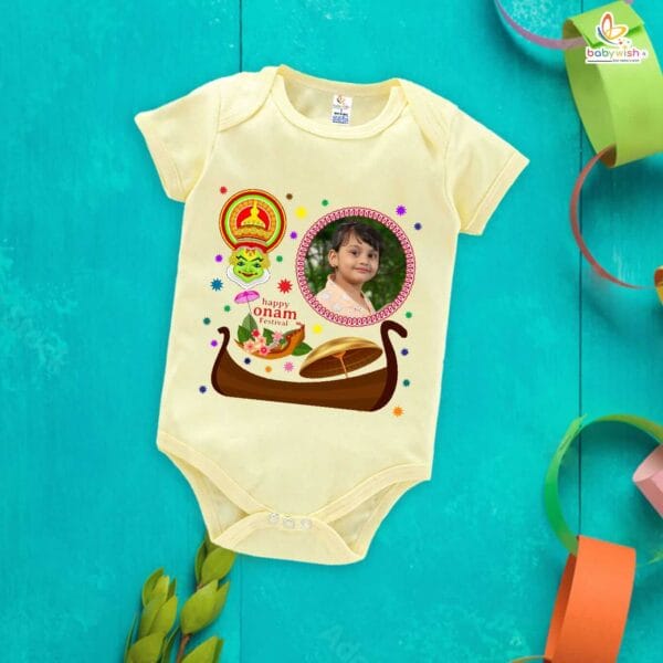 Babywish Onam Romper Brother Sister Matching dress for ONAM - Image 3