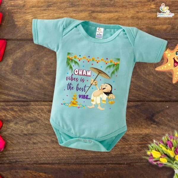 Babywish Onam Romper Brother Sister Matching dress for ONAM - Image 5