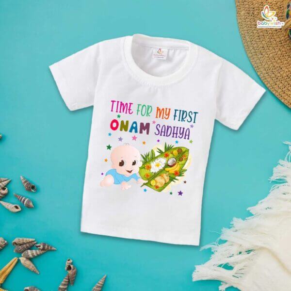 Babywish Onam Festivals Boys and Girls T-Shirt  Onam T-Shirts Half Sleeve - Image 2