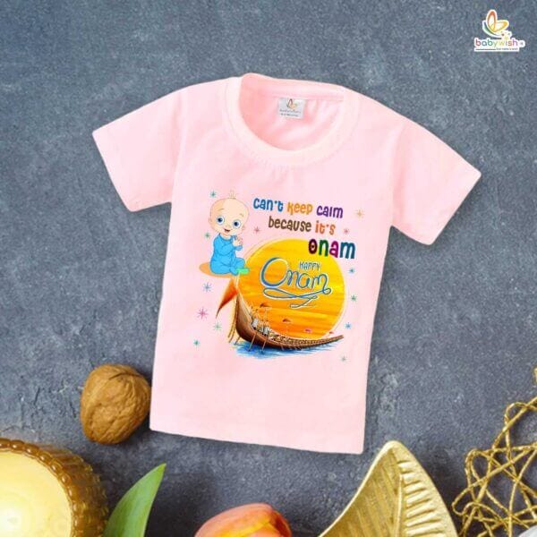 Babywish Onam Festivals Boys and Girls T-Shirt  Onam T-Shirts Half Sleeve - Image 2