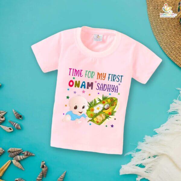 Babywish Onam Festivals Boys and Girls T-Shirt  Onam T-Shirts Half Sleeve - Image 4
