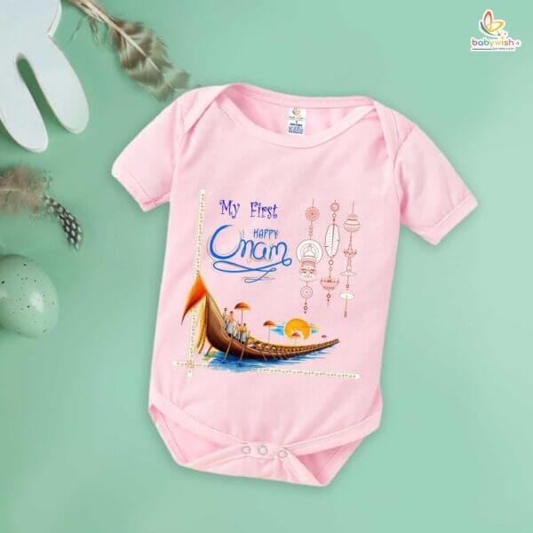 Babywish Onam Romper Brother Sister Matching dress for ONAM - Image 4
