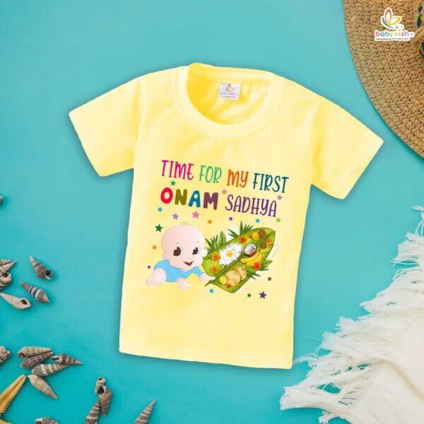 Babywish Onam Festivals Boys and Girls T-Shirt  Onam T-Shirts Half Sleeve - Image 4